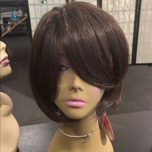 Full lace cap Elegant Brown Bob Wig